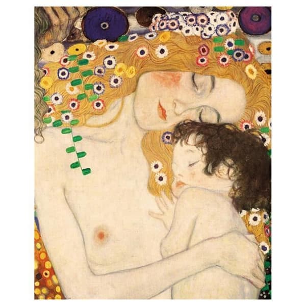 Legendarte - Målning, tryck på duk - Kvinnans tre åldrar (Detalj) Gustav Klimt cm. 50x60