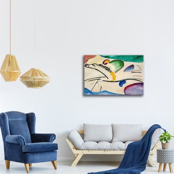 Legendarte - Målning, Tryck på duk - Lyrisk Wassily Kandinsky cm. 50x70