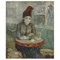 Miniatyrbild 1 av 4: Legendarte - Målning, tryck på duk - Agostina Segatori Sitter på Café Du Tambourin - Vincent Van Gogh cm. 50x60