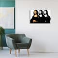Miniatyrbild 3 av 4: Legendarte - Målning, Tryck på duk - Mona Lisa i svartvitt och färger cm. 60x90
