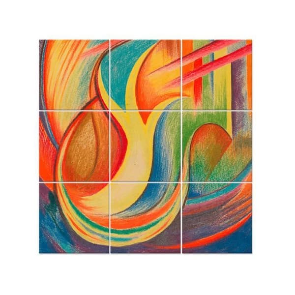 Legendarte - Ecstasy Multi Panel Tavla - Karl Wiener cm. 150x150 (9 paneler)