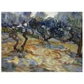 Miniatyrbild 1 av 4: Legendarte - Målning, tryck på duk - Olivträden Vincent Van Gogh cm. 60x80
