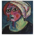 Miniatyrbild 1 av 4: Legendarte - Målning, tryck på duk - Kvinna med vit turban - Alexej von Jawlensky cm. 80x85