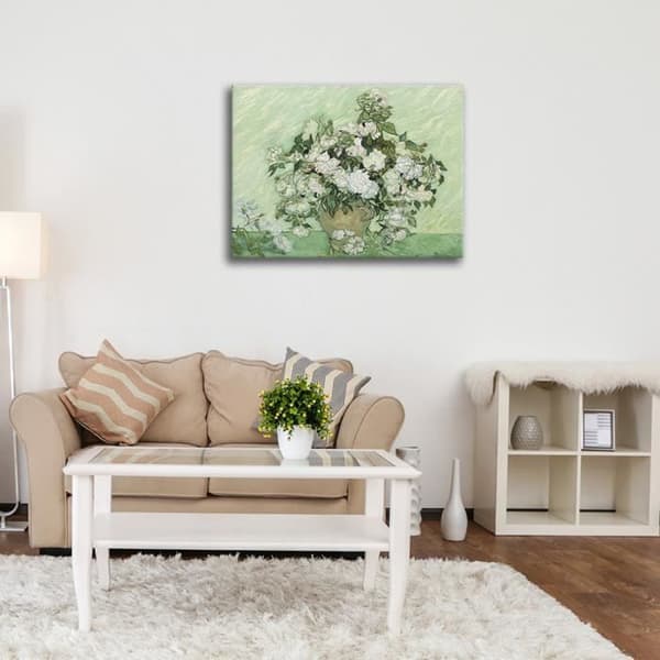 Legendarte - Målning, Tryck på duk - Rosor - Vincent Van Gogh cm. 50x60