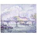 Miniatyrbild 1 av 4: Legendarte - Målning, tryck på duk - Le Pont Des Arts - Paul Signac cm. 80x100