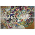 Miniatyrbild 1 av 4: Legendarte - Multi Panel Painting Composition VII - Wassily Kandinsky cm. 100x150 (6 paneler)