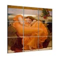 Miniatyrbild 2 av 4: Legendarte - Flerpanelsmålning June Flamboyante - Frederic Leighton cm. 150x150 (9 paneler)