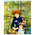 Miniatyrbild 1 av 4: Legendarte - Målning, tryck på duk - Två systrar (på terrassen) Pierre Auguste Renoir cm. 50x60
