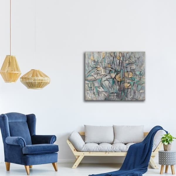 Legendarte - Målning, Tryck på duk - Komposition X - Piet Mondrian cm. 50x60