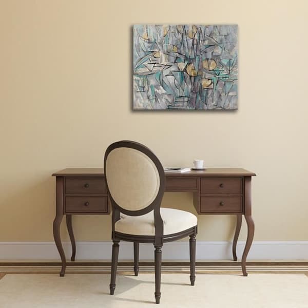 Legendarte - Målning, Tryck på duk - Komposition X - Piet Mondrian cm. 50x60