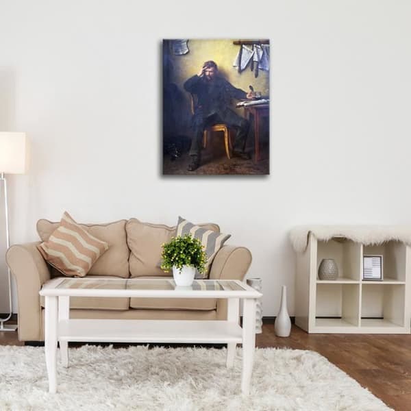 Legendarte - Målning, tryck på duk - The Malcontent - Ludwig Knaus cm. 50x70