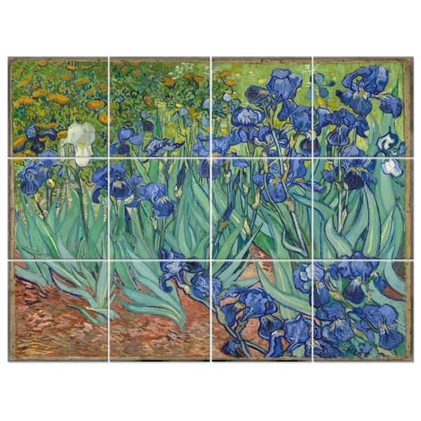 Legendarte - Iris Multi Panel Målning - Vincent Van Gogh cm. 150x200 (12 paneler)