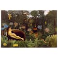 Miniatyrbild 1 av 4: Legendarte - Målning, Tryck på duk - Drömmen Henri Rousseau cm. 50x70