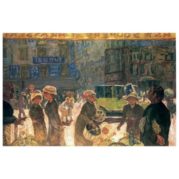 Legendarte - Målning, tryck på duk - Place Clichy (1912) - Pierre Bonnard cm. 60x90