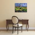 Miniatyrbild 2 av 4: Legendarte - Målning, tryck på duk - Mont Sainte-Victoire Paul Cézanne cm. 60x75