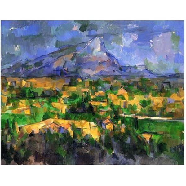 Legendarte - Målning, tryck på duk - Mont Sainte-Victoire Paul Cézanne cm. 60x75