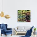 Miniatyrbild 3 av 4: Legendarte - Målning, Tryck på duk - Etang Aux Nympheas Claude Monet cm. 90x90