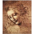 Miniatyrbild 1 av 4: Legendarte - Målning, tryck på duk - Head of a Disheveled Girl Leonardo Da Vinci cm. 50x70