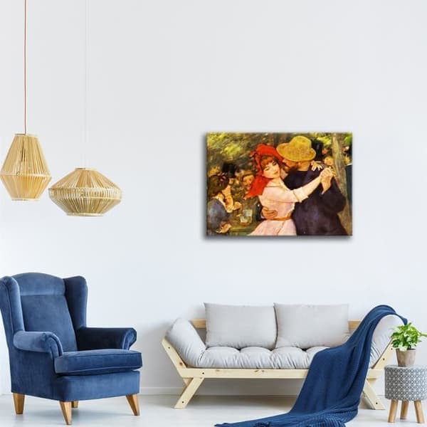 Legendarte - Målning, Tryck på duk - Ball At Bougival Pierre Auguste Renoir cm. 60x80