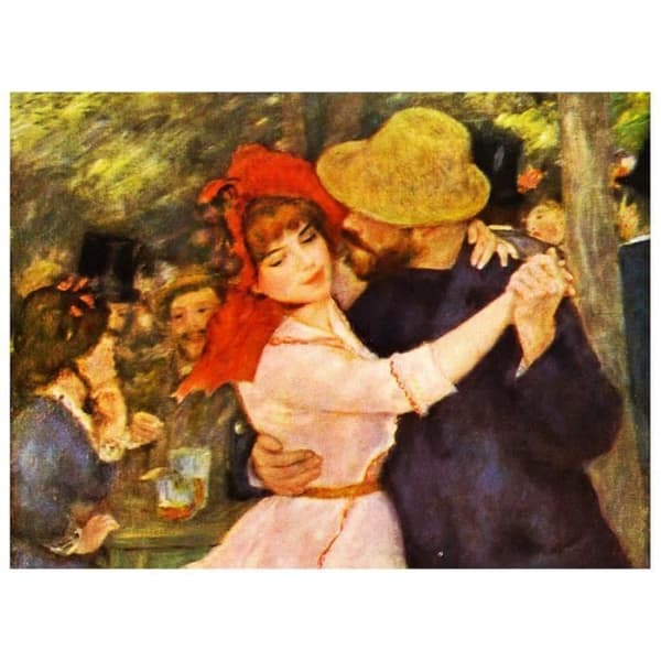Legendarte - Målning, Tryck på duk - Ball At Bougival Pierre Auguste Renoir cm. 60x80