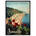 Miniatyrbild 1 av 4: Legendarte - Vintage Amalfi Tourist Poster - Målning, Canvastryck cm. 50x70