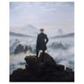 Miniatyrbild 1 av 4: Legendarte - Målning, tryck på duk - Resenären överväger ett hav av moln Caspar David Friedrich cm. 80x100