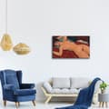 Miniatyrbild 3 av 4: Legendarte - Målning, tryck på duk - Liggande naken Amedeo Modigliani cm. 50x80