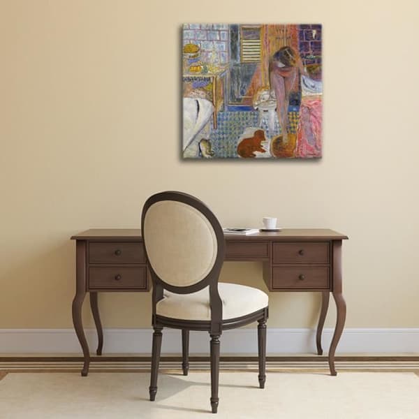 Legendarte - Målning, Tryck på duk - Toalettskåpet - Pierre Bonnard cm. 60x60