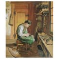 Miniatyrbild 1 av 4: Legendarte - Målning, Tryck på duk - Skomakaren Ferdinand Hodler cm. 80x100