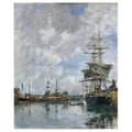 Miniatyrbild 1 av 4: Legendarte - Målning, Tryck på duk - Deauville Port - Eugène Boudin cm. 50x60