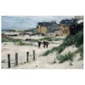 Miniatyrbild 1 av 4: Legendarte - Målning, tryck på duk - Entrén till Berck (Pas De Calais) - Eugène Boudin cm. 40x60