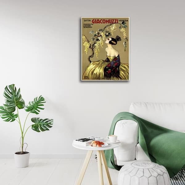 Legendarte - Vintage reklamaffisch Giacomuzzi - Målning, tryck på duk cm. 50x70