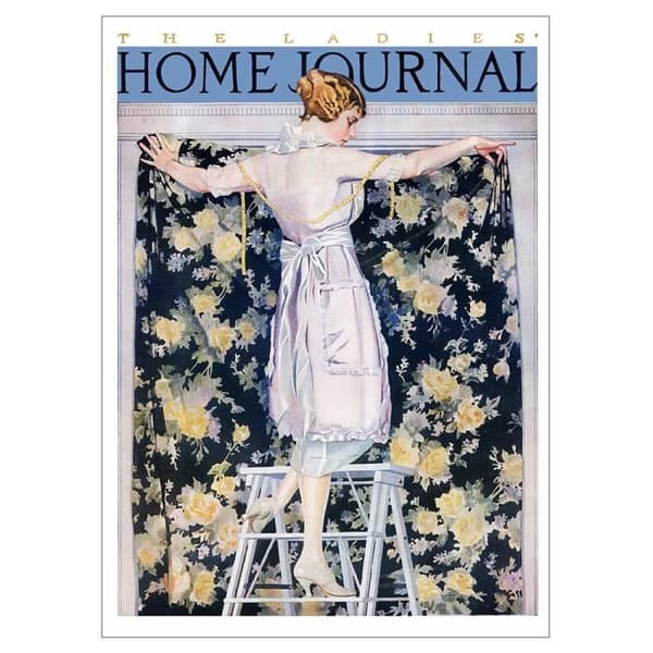 Legendarte - Målning, tryck på duk - Hemmatidning för damer 1921 - C. Coles Phillips cm. 50x70