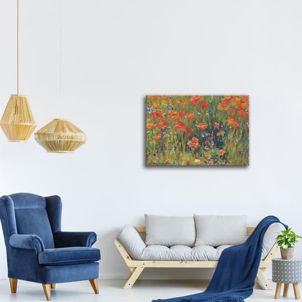 Legendarte - Målning, Tryck på duk - Vallmo - Robert William Vonnoh cm. 50x70