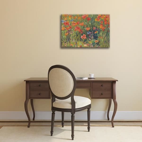 Legendarte - Målning, Tryck på duk - Vallmo - Robert William Vonnoh cm. 50x70