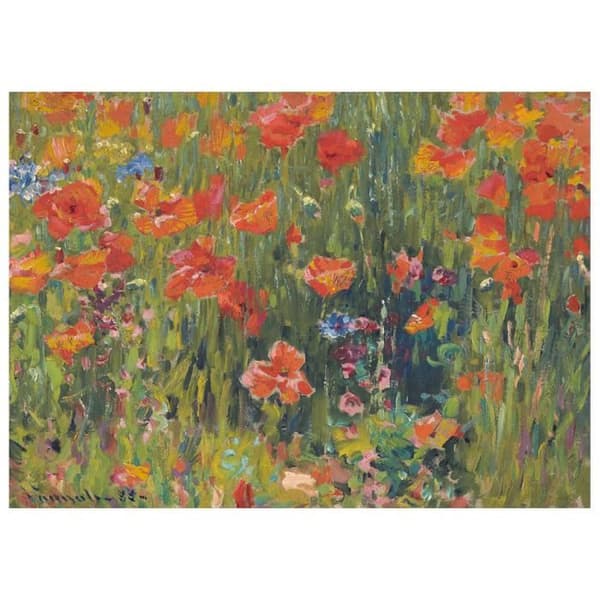 Legendarte - Målning, Tryck på duk - Vallmo - Robert William Vonnoh cm. 50x70