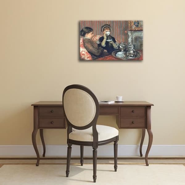 Legendarte - Målning, Tryck på duk - Mary Cassatt Tea cm. 60x90
