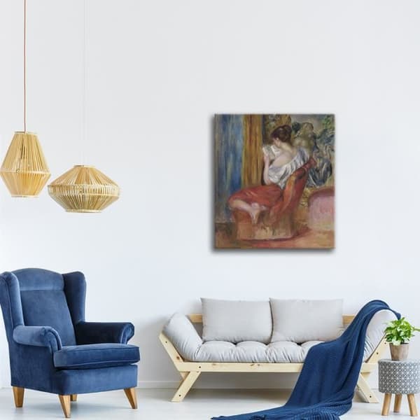 Legendarte - Målning, Tryck på duk - Läsaren - Pierre Auguste Renoir cm. 80x100