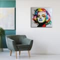 Miniatyrbild 3 av 4: Legendarte - Målning, Tryck på duk - Marylin cm. 90x90
