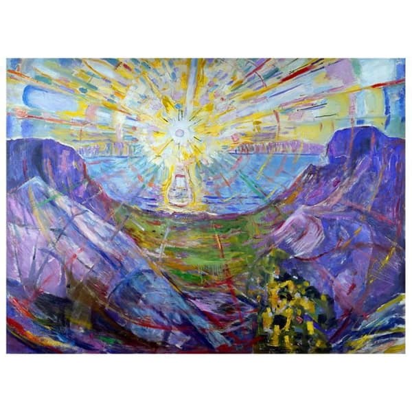Tavla, Canvastryck - Solen - Väggdekoration - 60x80cm