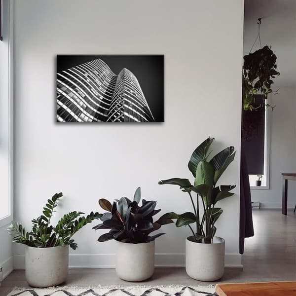 Legendarte - Målning, Tryck på duk - Glasvågor cm. 60x90