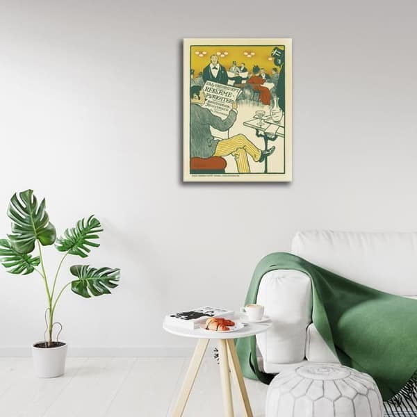 Legendarte - Vintage konstnärlig affisch Reklame Plakater - Målning, tryck på duk cm. 50x70