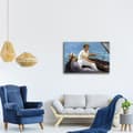 Miniatyrbild 3 av 4: Legendarte - Målning, tryck på duk - I båt Édouard Manet cm. 60x80