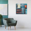 Miniatyrbild 3 av 4: Legendarte - Målning, Tryck på duk - Industriell regnbåge cm. 60x60