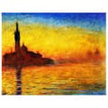 Miniatyrbild 1 av 4: Legendarte - Målning, tryck på duk - Saint George Major at Twilight Claude Monet cm. 80x100