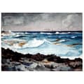 Miniatyrbild 1 av 4: Legendarte - Målning, tryck på duk - Kusten och bränningen Winslow Homer cm. 80x110