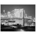 Miniatyrbild 1 av 4: Legendarte - Målning, Tryck på duk - Lights on the Brooklyn Bridge cm. 60x75