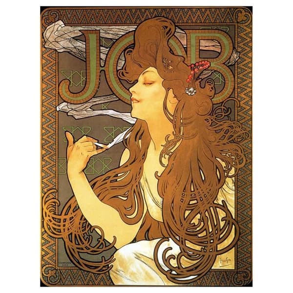 Legendarte - Målning, Tryck på duk - Job Alphonse Mucha cm. 60x80