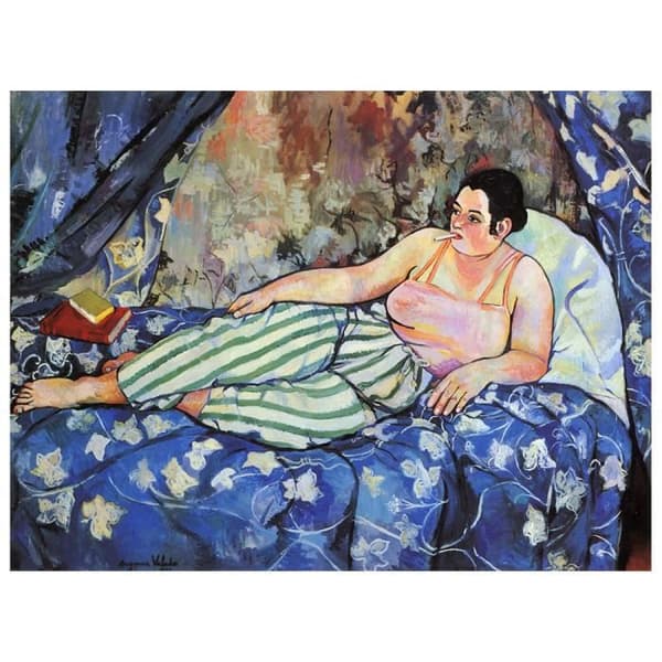 Legendarte - Målning, Tryck på duk - Det blå rummet Suzanne Valadon cm. 80x100