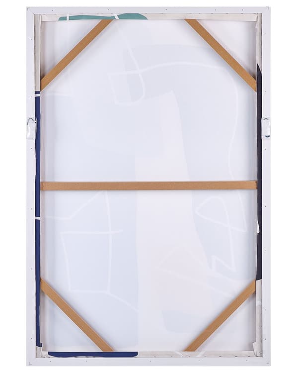 Kunsttrykk på lerret Flerfarget 93 x 63 cm Glam Abstrakte former Geometrisk MDF-ramme Eklektisk moderne